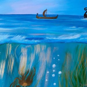 Under a Viking ship. - Image 4