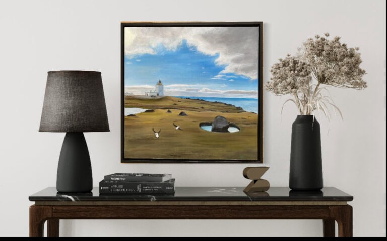 Eshaness lighthouse, Shetland - handmade by Sarah Kay Arts