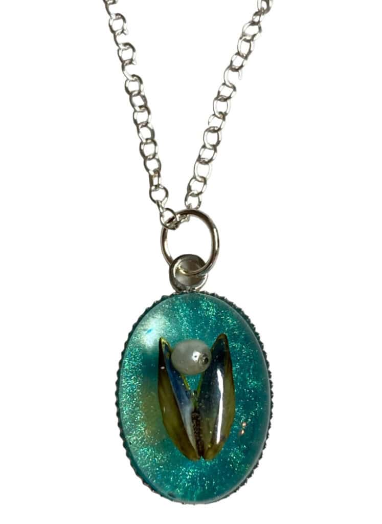 Mussel shell pendants from Shetland. - handmade by Sarah Kay Arts (view 6)
