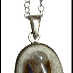 Mussel shell pendants from Shetland. - handmade by Sarah Kay Arts (view 7)