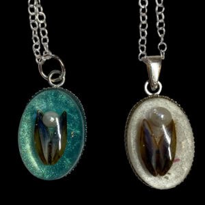 Mussel shell pendants from Shetland. - handmade by Sarah Kay Arts (view 8)