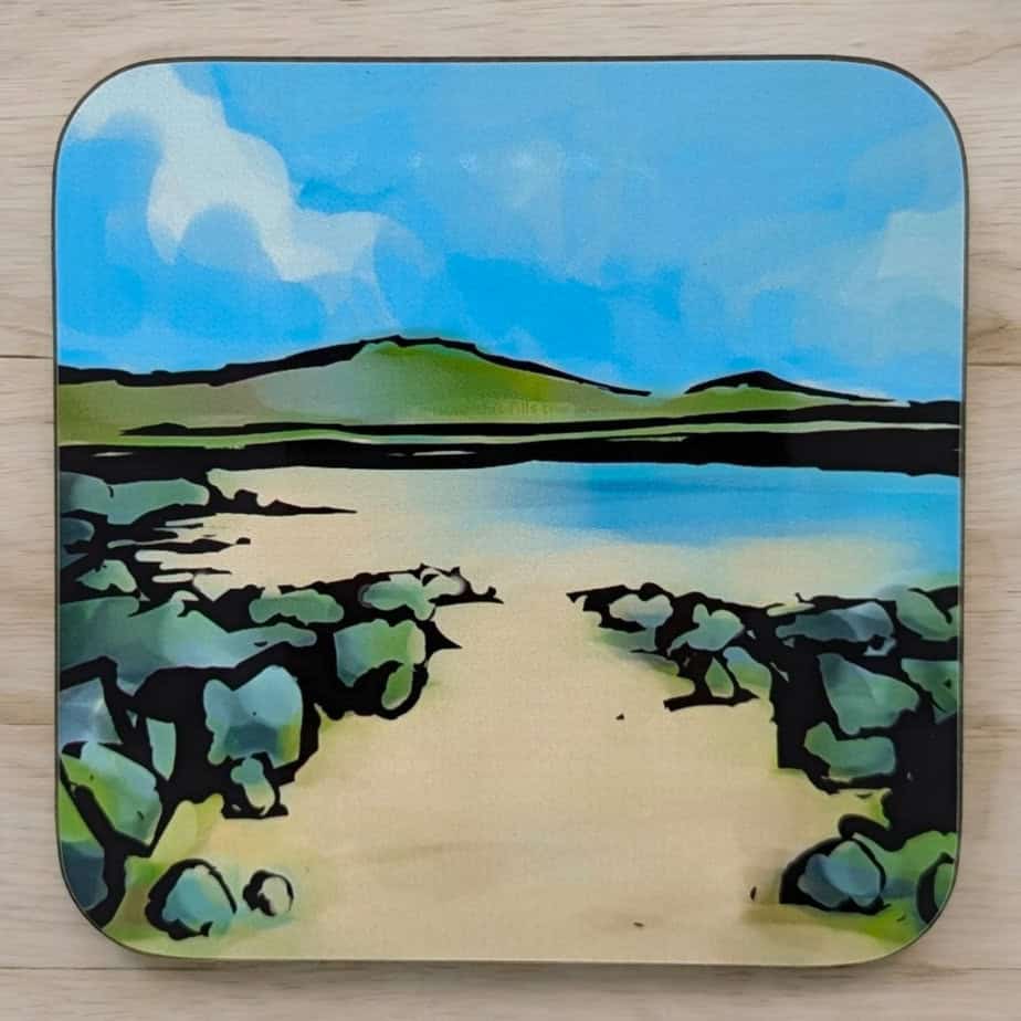 Shore Green Tea Coaster - Image 2