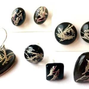 Seaweed earrings, resin jewellery from Shetland. - Image 5