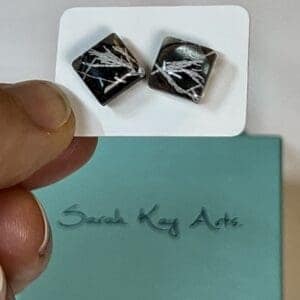 Seaweed earrings, resin jewellery from Shetland. - Image 7