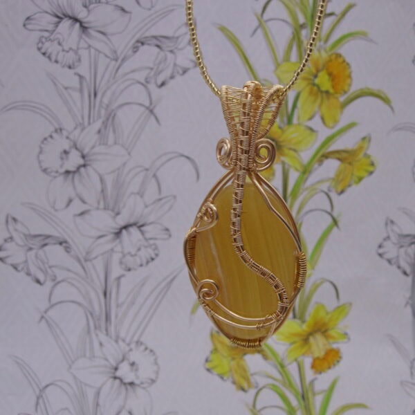 Sunshine Necklace, Gold plated - handmade by Indigo Berry (view 3)