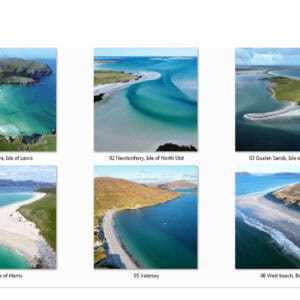 Greeting card pack - 6 cards Beaches of the Hebrides - Image 1
