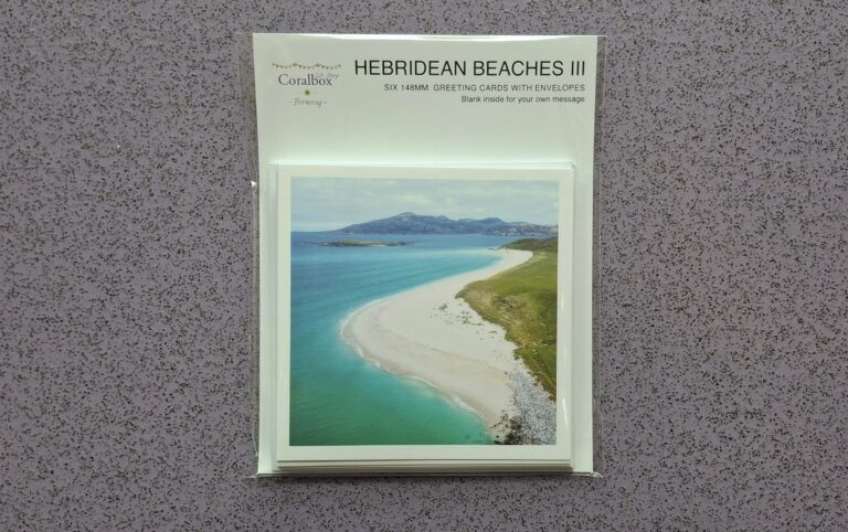 Greeting card pack - 6 cards Beaches of the Hebrides