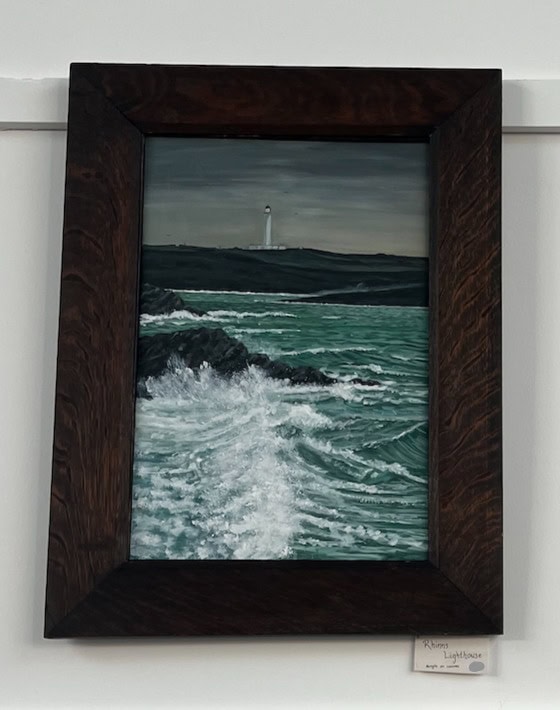 Rhinns Lighthouse painting