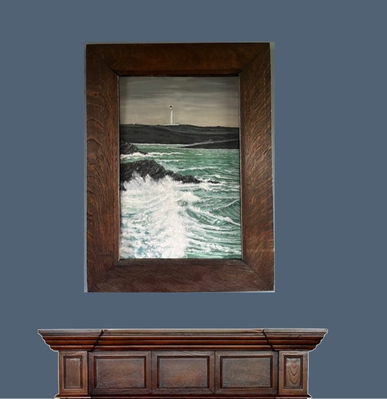 Rhinns Lighthouse painting