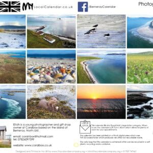 2026 Berneray calendar - handmade by Coralbox Gift Shop (view 3)