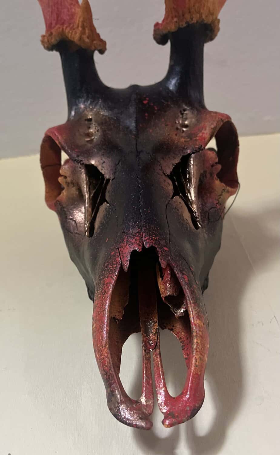 Painted Deer Skull - Image 4