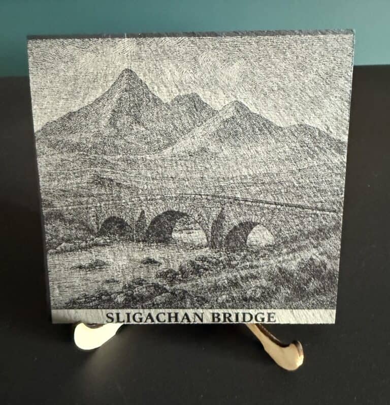 Sligachan bridge slate coaster
