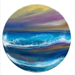 Summer Seascape artwork - handmade by Sarah Kay Arts