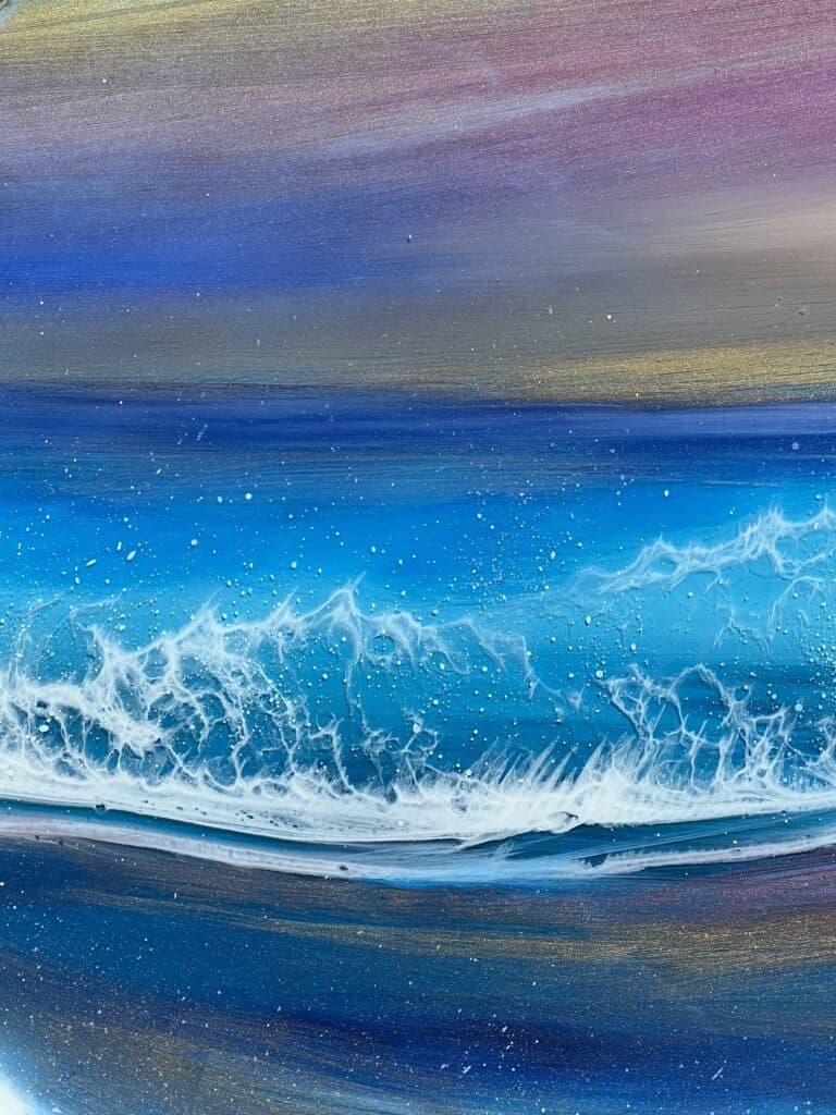 Summer Seascape artwork - handmade by Sarah Kay Arts (view 3)