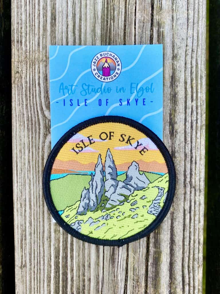 Isle of Skye iron-on patch - Old Man of Storr