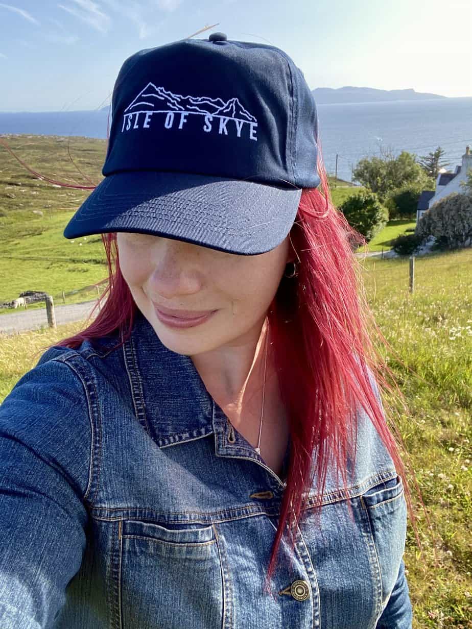 Isle of Skye baseball cap - handmade by Jazz Buchanan Creations (view 4)
