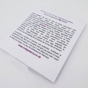 Information about the gemstone amethyst. Comes with Amethyst pendant designed and created in the Isle of Skye.