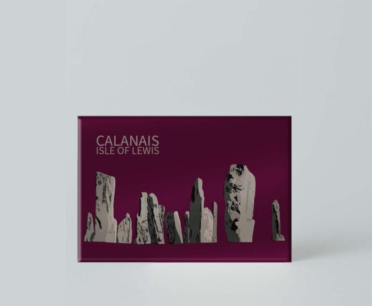 Callanish Stones Magnet - handmade by Lynne Maciver Art