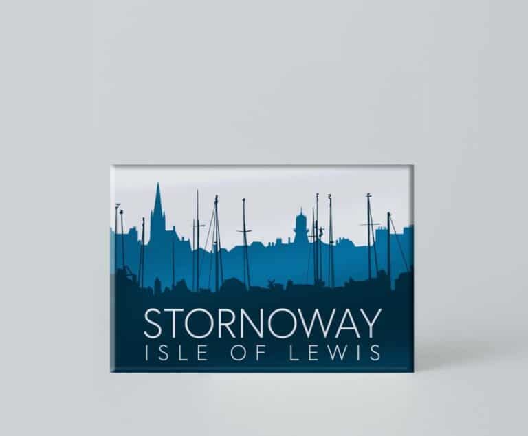 Stornoway Magnet - handmade by Lynne Maciver Art