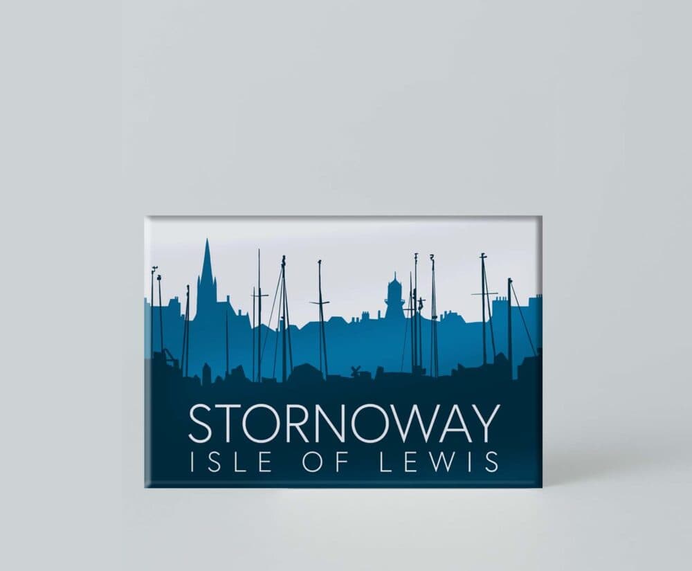 Stornoway Magnet - handmade by Lynne Maciver Art