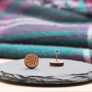 Celtic Knot Stud Earrings - Image 2