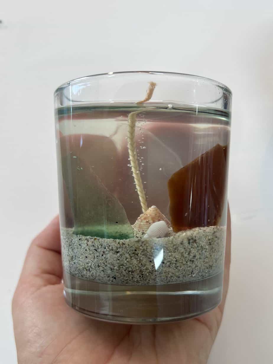 Sea Glass Gel candle - Image 1