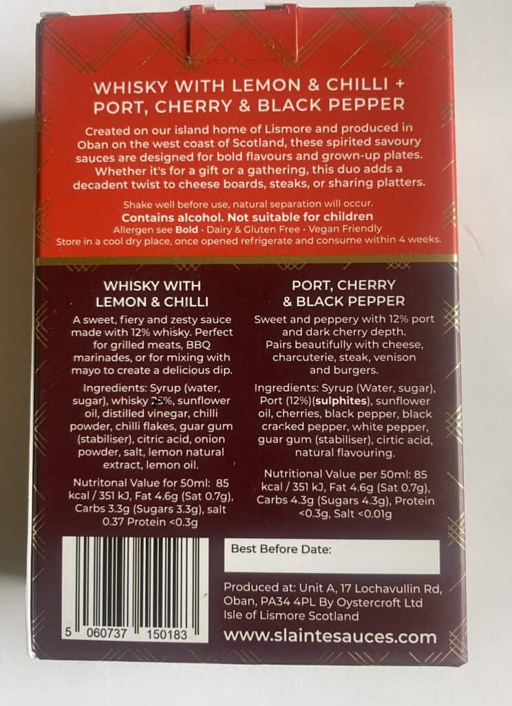 Savoury Sauces for Grown-Ups Gift Box – 2 x 50ml