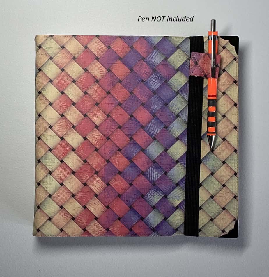 Large square sketchbook cork basketweave print