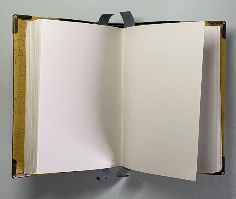 Flexible yellow cork covered Journal with a 100% rag plain paper block and elastic/cork pen holder. - handmade by Brue Art (view 6)