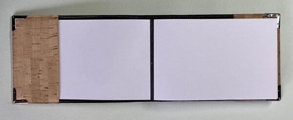 Pocket sized Printed cork covered landscape sketchbook, opens flat - Image 4