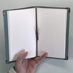 Pocket sized Faces Print Cork Cover with B6 Plain Notebook - Image 3