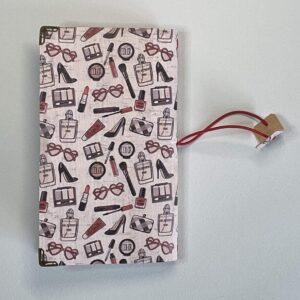Pocket sized Make up and Accessories Print Cork Cover with B6 Lined Notebook - Image 4