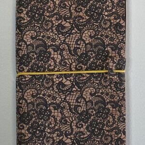 B6 lace printed cork cover notebook