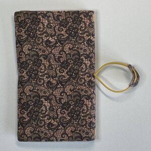 Pocket sized Lace Print Cork Cover with B6 Squared Notebook - Image 4