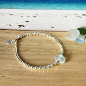 Headland Hebridean Sea Glass Bracelet - handmade by Salka Jewellery (view 2)