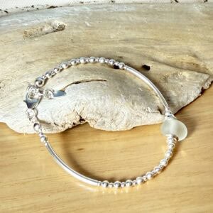 Headland Hebridean Sea Glass Bracelet - handmade by Salka Jewellery (view 3)