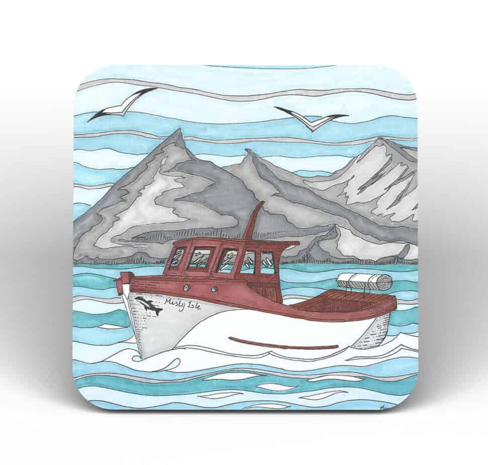 Cuillin Coaster - handmade by Fishing Float Art