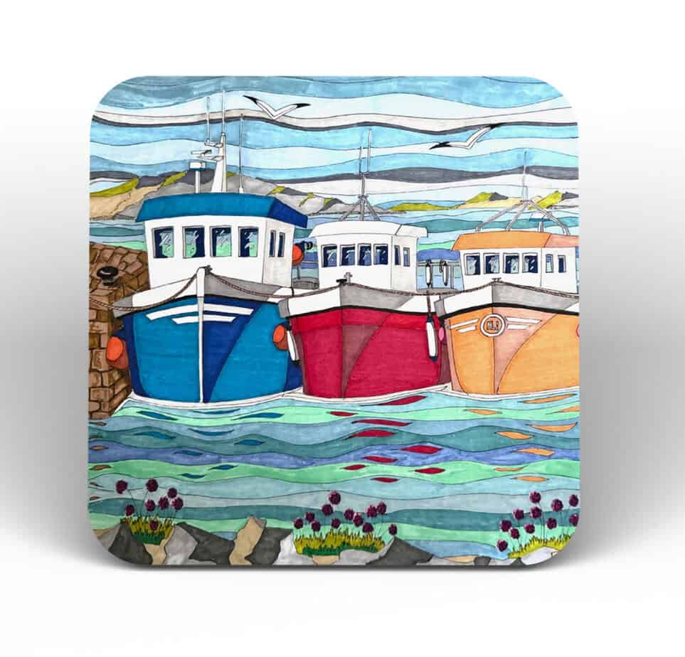 Safe Harbour Coaster - handmade by Fishing Float Art
