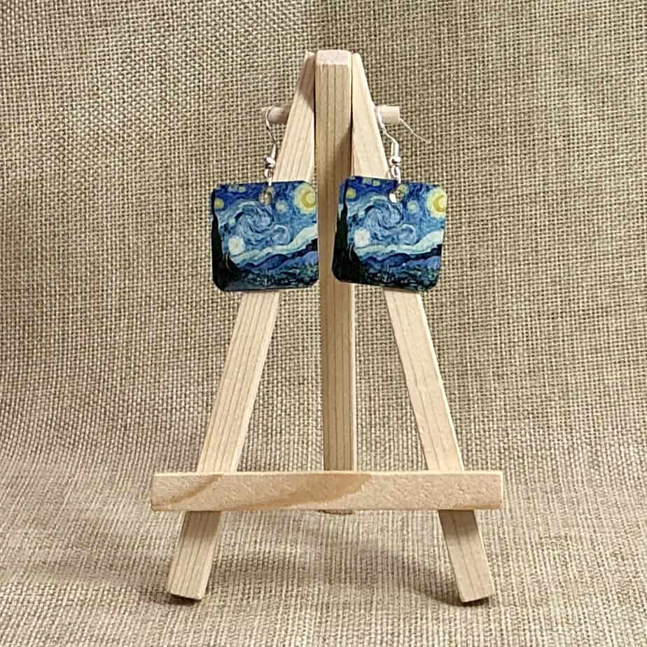 Art for your ears - Starry Night - handmade by Camelart (view 2)