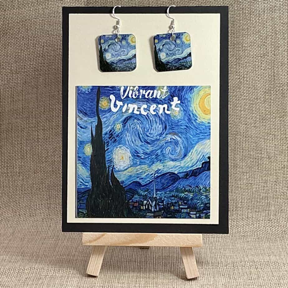 Art for your ears - Starry Night - handmade by Camelart (view 3)