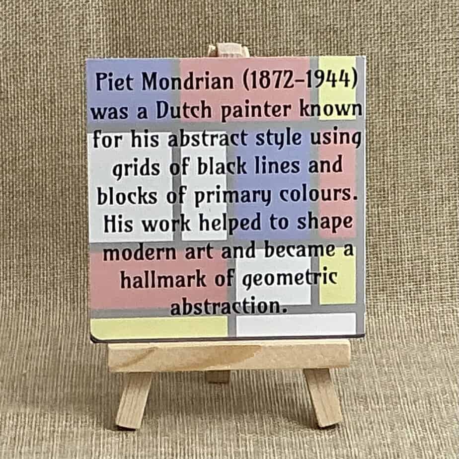 Art for your ears - Mondrian inspired earrings - Image 6