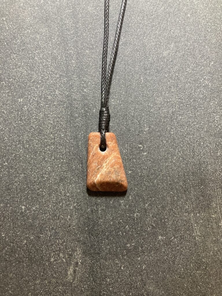 Red pendant - handmade by Gneiss Things