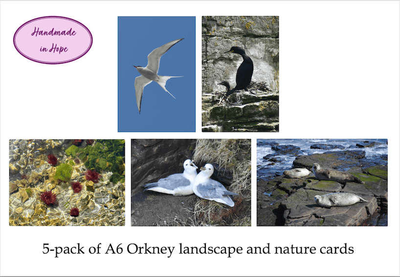 Pack of 5 A6 Orkney Landscape and Nature Greeting Cards - Image 1