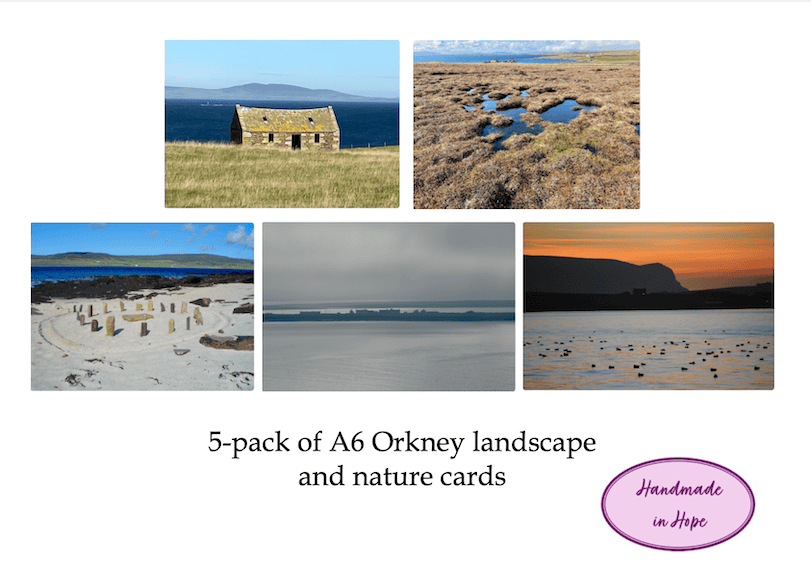 Pack of 5 A6 Orkney Landscape and Nature Greeting Cards - Image 1