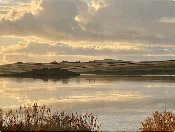 Orkney A6 photo greeting card - Winter at St Tredwell's - handmade by Handmade In Hope