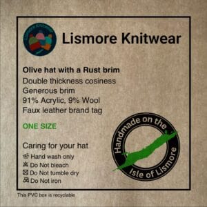 Olive hat with a Rust brim - Image 3