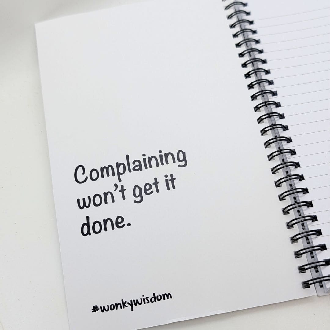 "Be more Wonky" Spiral Notebook - Image 3