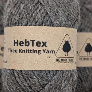 Grey Aran Knitting Yarn (HebTex - Worsted Spun) - Image 2