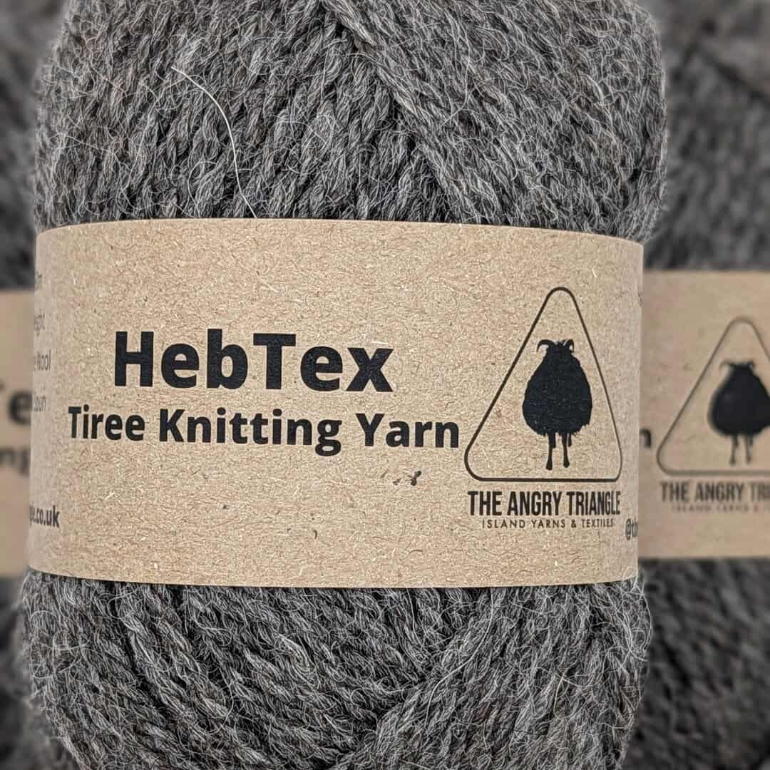 Grey Aran Knitting Yarn (HebTex - Worsted Spun) - Image 2