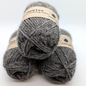 Grey Aran Knitting Yarn (HebTex - Worsted Spun) - Image 1
